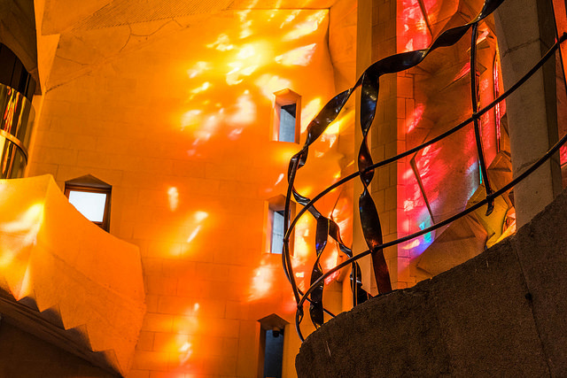 Amazing Light Effects Inside the Sagrada Familia