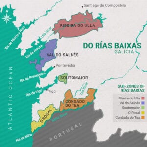 Rías Baixas Map