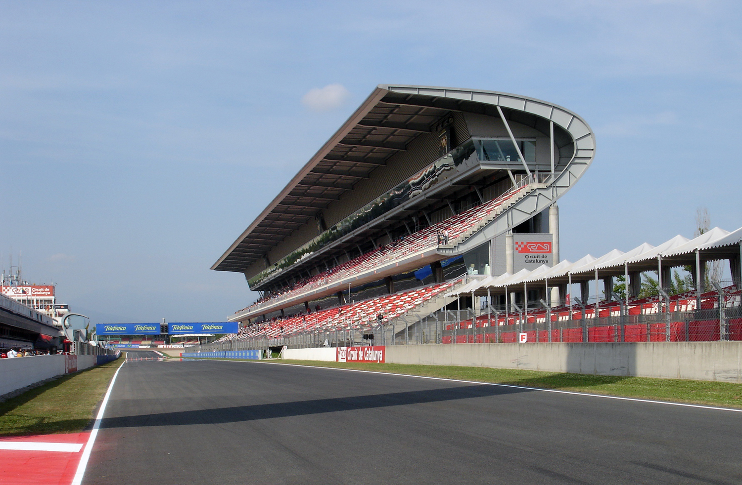 Main Grandstand of the Circuit de Barcelona-Catalunya MotoGP Racetrack
