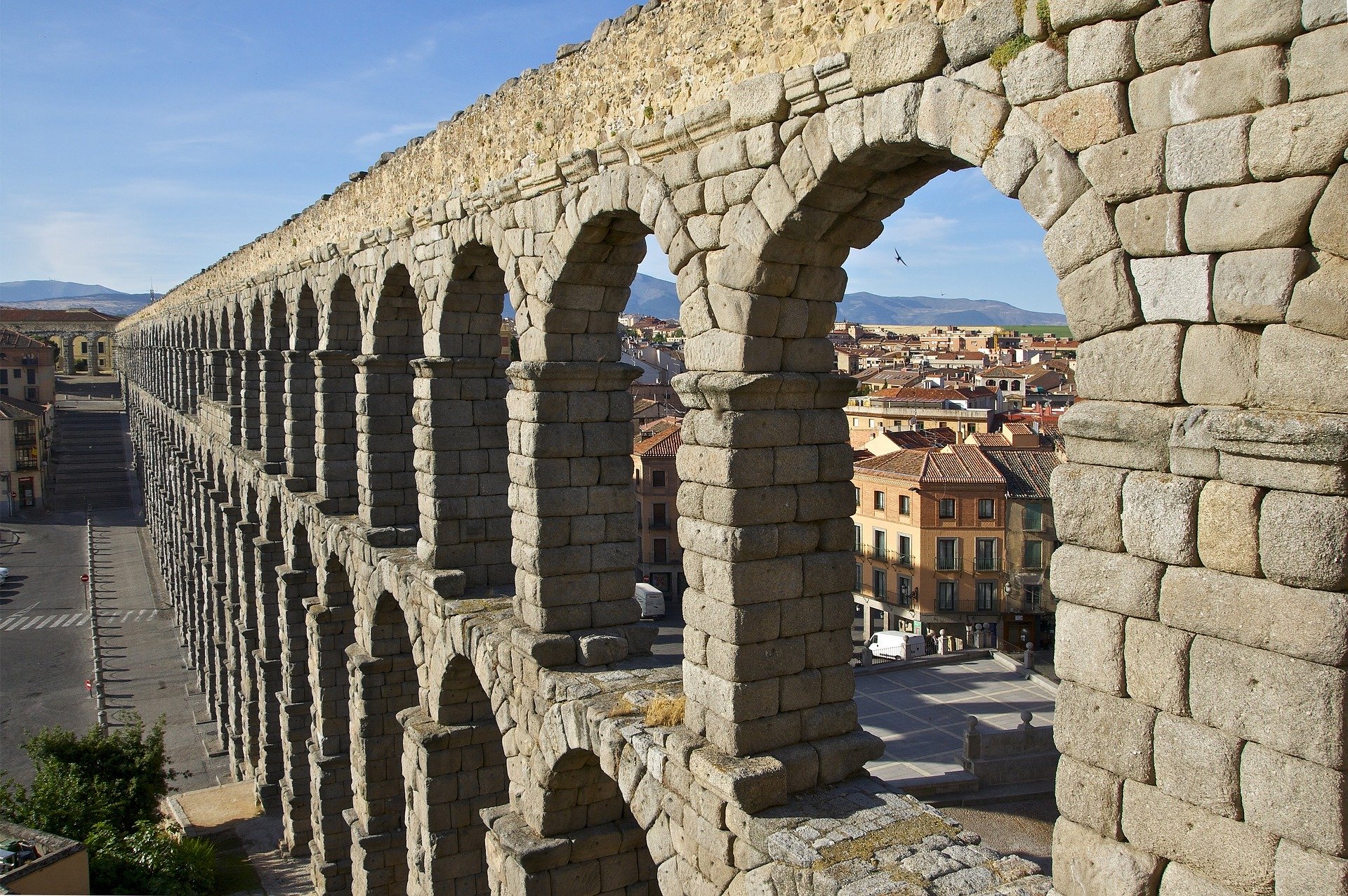 Roman Aqueduct on a Madrid to Segovia Excursion