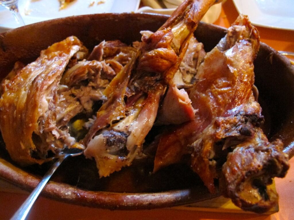Restaurants in Barcelona serving roat meats