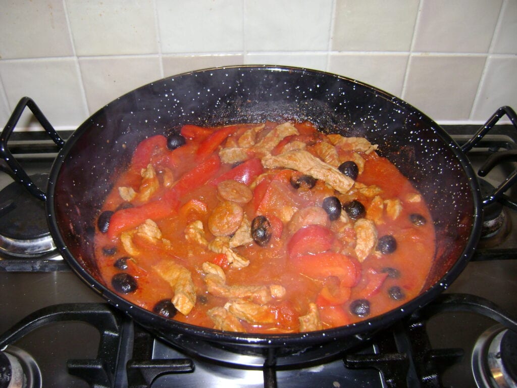 Pork with Chorizo and Peppers Recipe