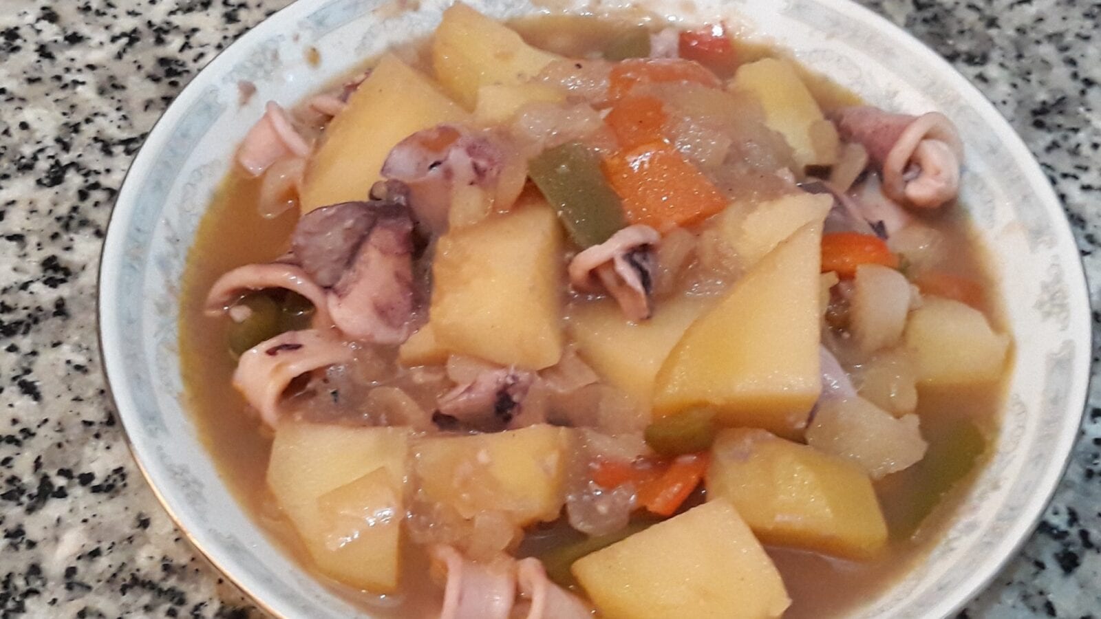 Aquid and Potato Stew Recipe